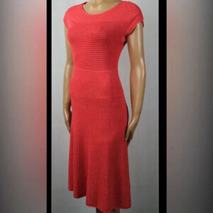 Lauren Ralph Lauren Womens XS Coral dress  lined lots of stretch A-line stretch